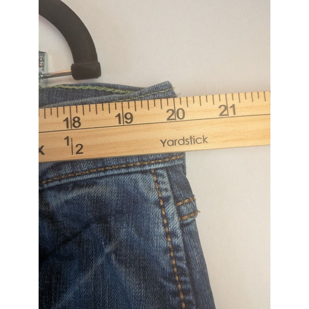 Wrangler Retro Jeans Slim Straight Mens 38x32 Western Medium Wash Stretch - Picture 6 of 13